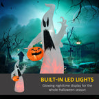 HOMCOM 5.9' Halloween Inflatable Ghost Decoration