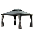 10' x 12' Hardtop Gazebo Outdoor Metal Gazebo