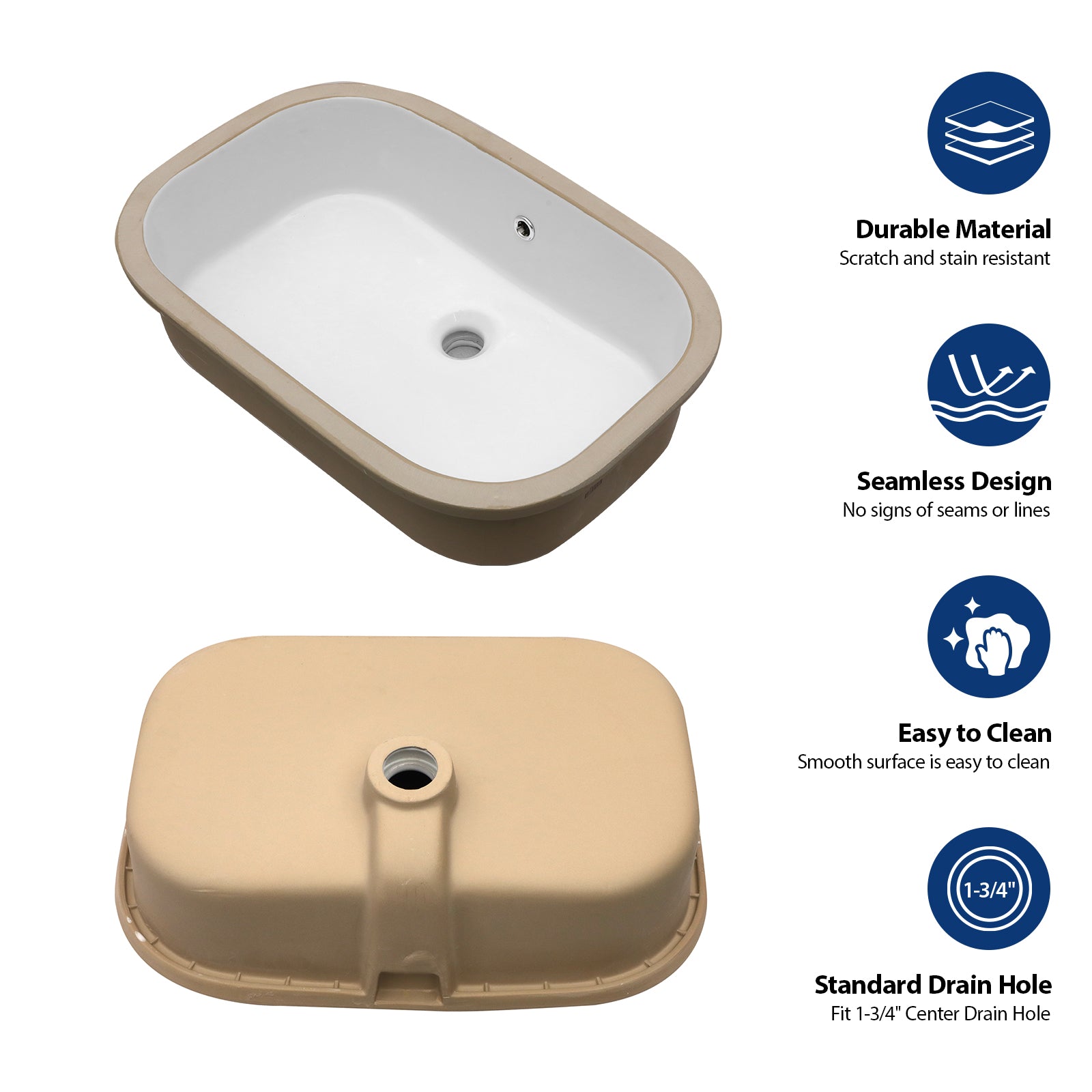 Modern Bathroom Undermount Sink