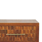 Solid Wood Cadiz Carved Shoe Bench
