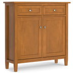 Warm Shaker Solid Wood Entryway Storage Cabinet