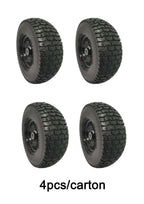 (4-Pack) 13x5.00-6 Flat Free Tire and Wheel Assemblies