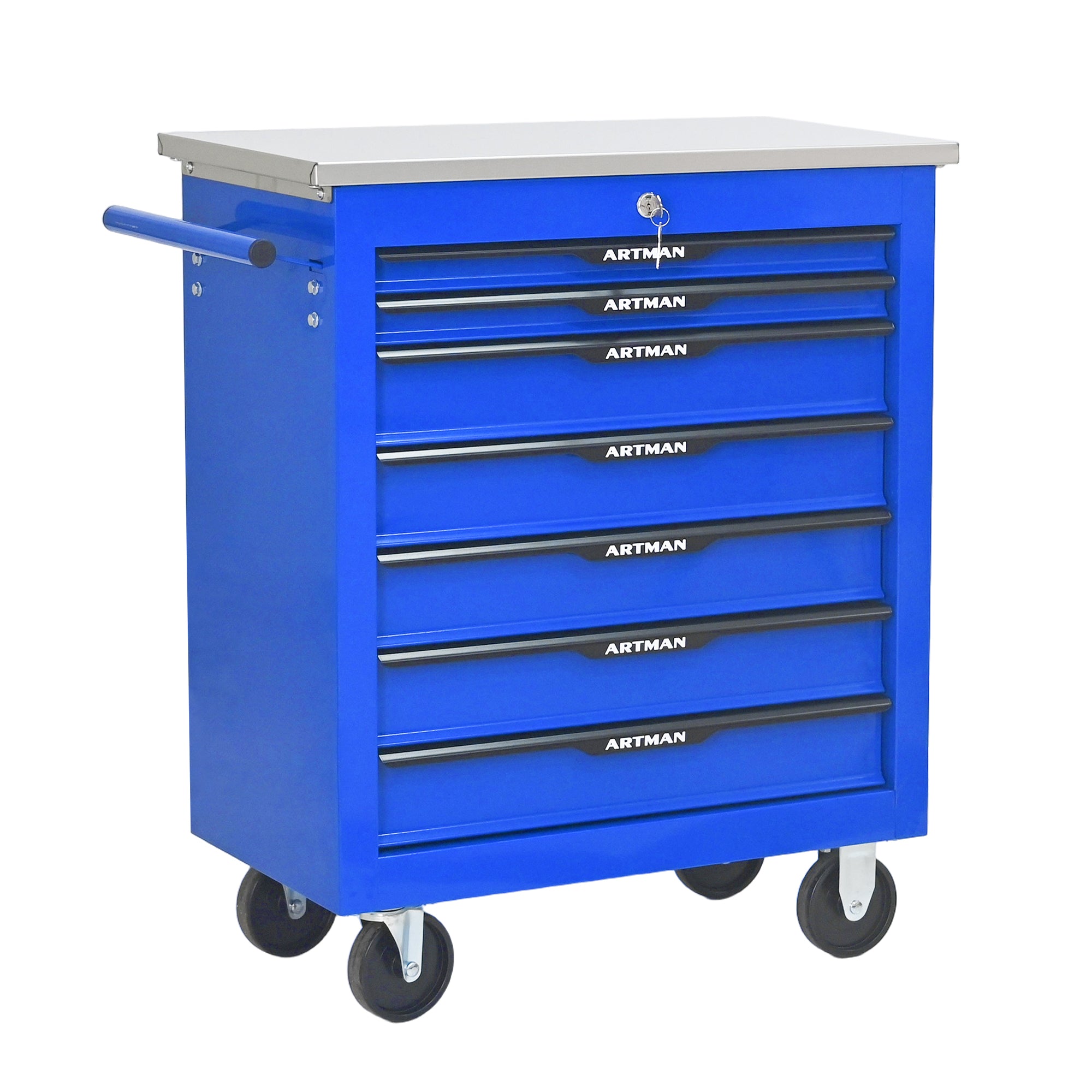 7 Drawers Multifunctional Tool Cart with Wheels