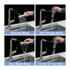 360° Pull-Down Kitchen Faucet with 4 Spray Modes