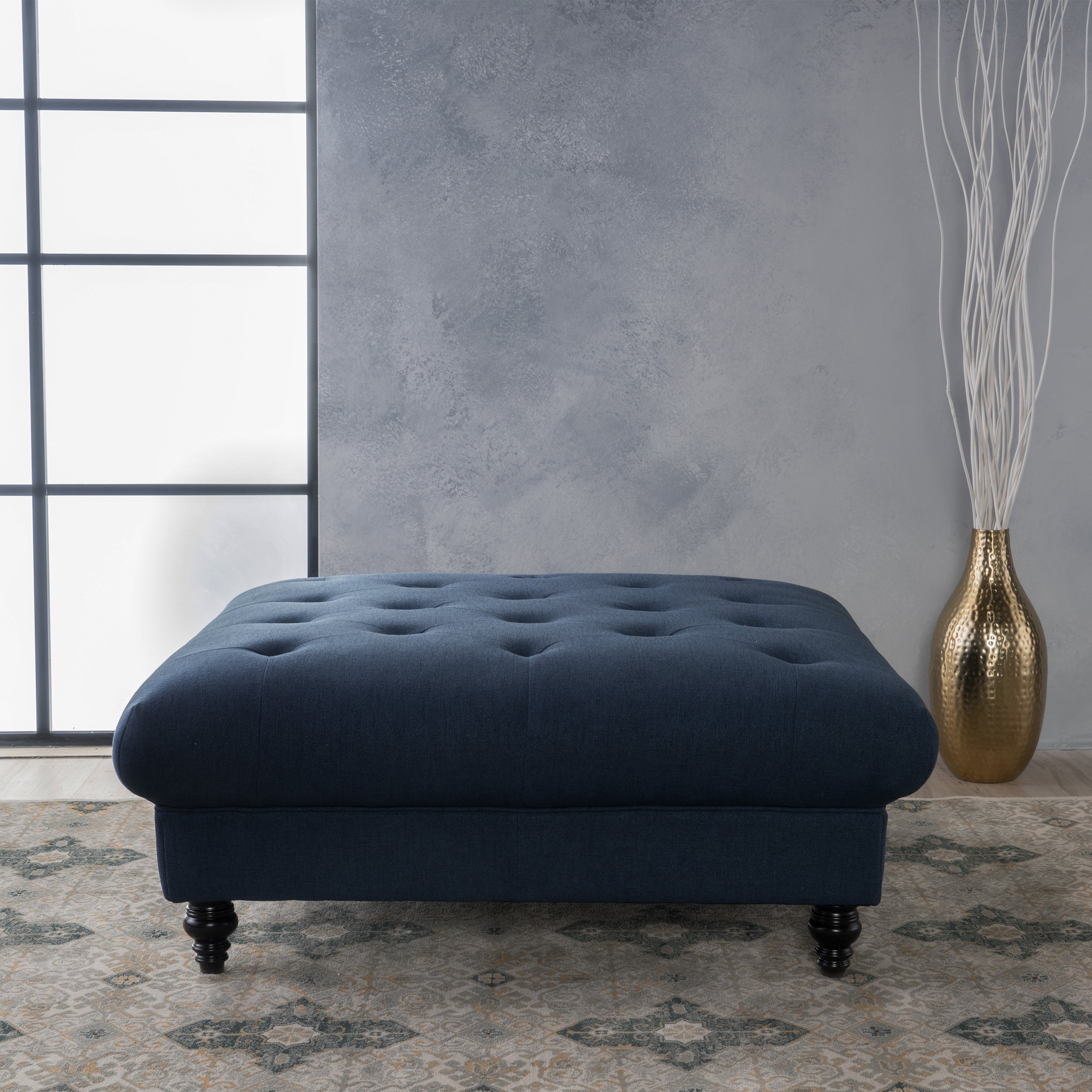 Madrid KD Tufted Ottoman