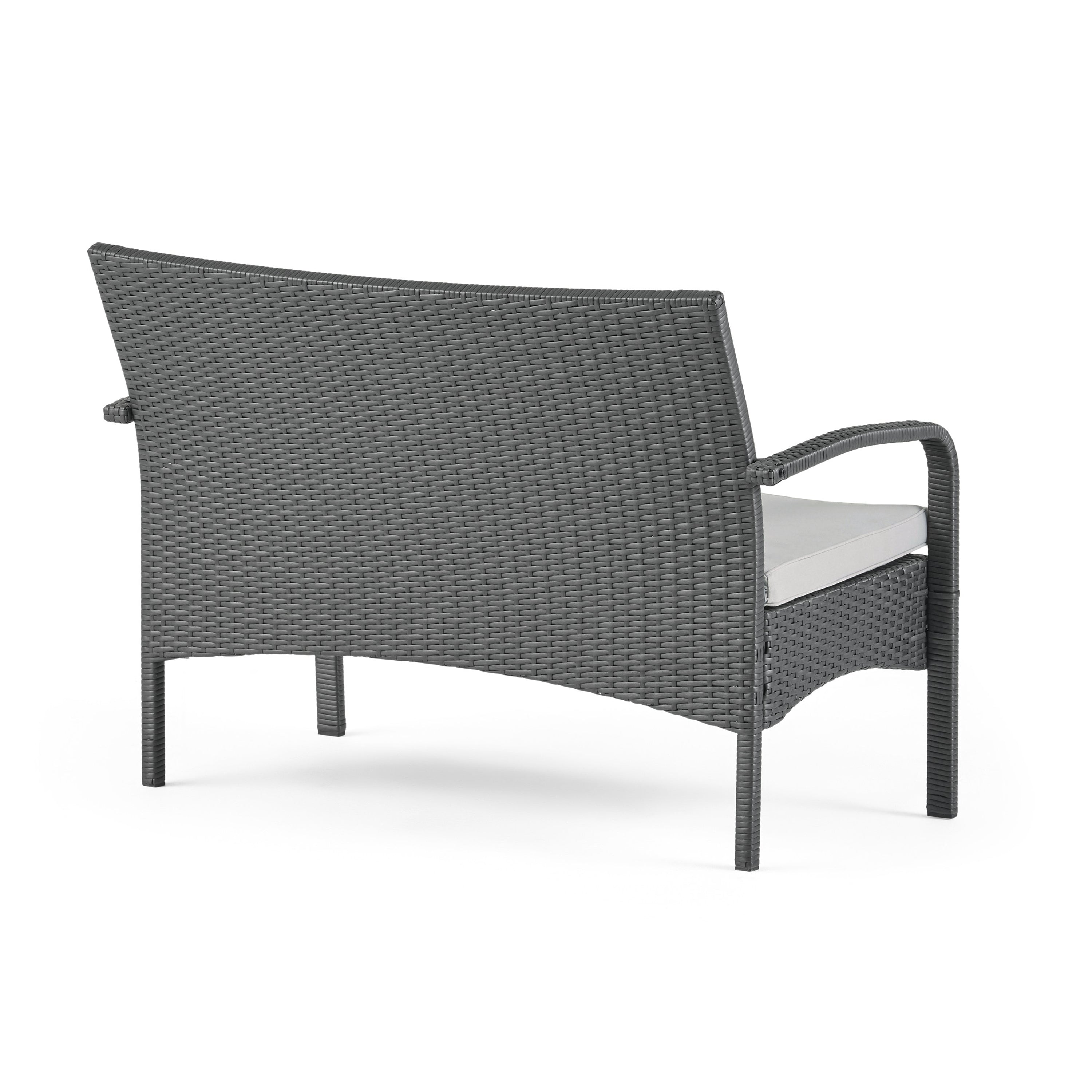 Cordoba KD Wicker 4 Piece Chat Set