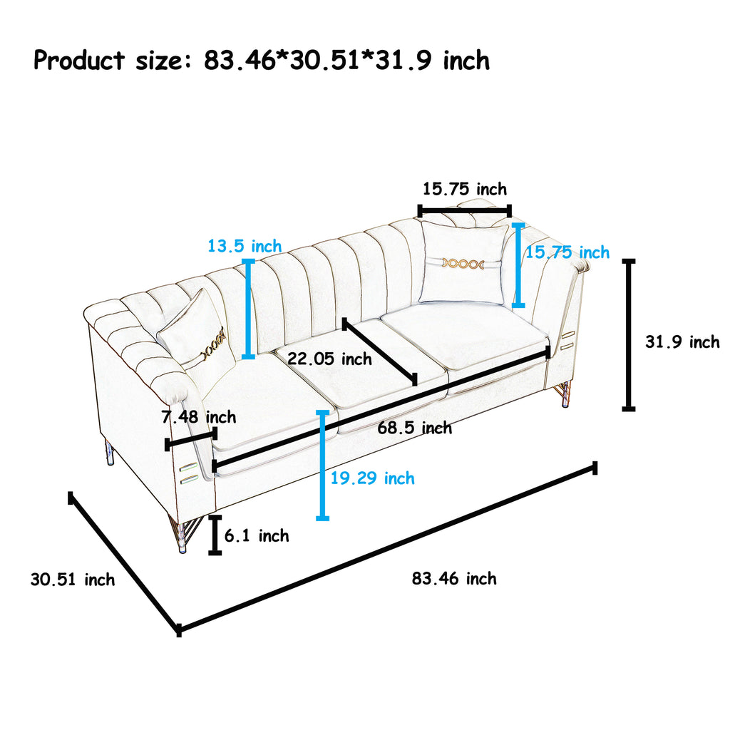 FX-P82 2PC Sofa