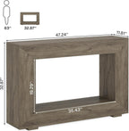 47” Farmhouse Console Table with Storage