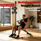 Multi-Functional Weight Bench With Pulley System and Adjustable Backrest