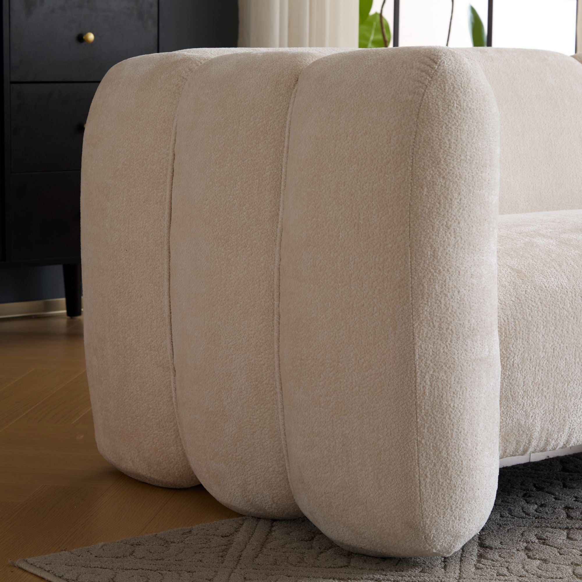 Tonson 3 Seater Sofa, Wave Design