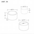 Ball & Cast Nesting Storage Ottomans of 2