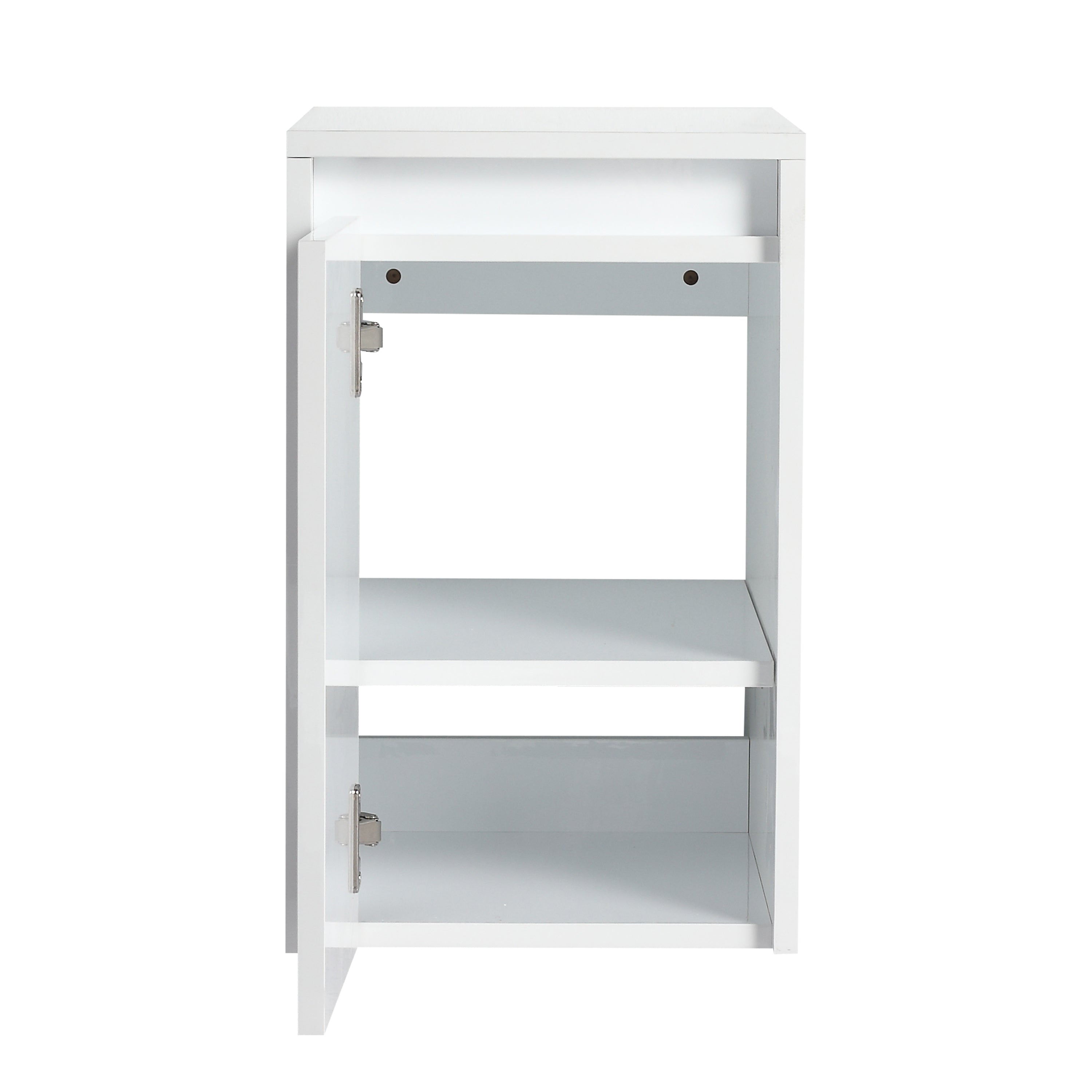12" Bathroom Side Cabinet, Soft Close Doors, Float Mounting Design, Glossy