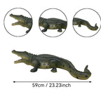23" Simulated Crocodile Garden Statue