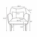 Brayden Mid Century Modern Armchair