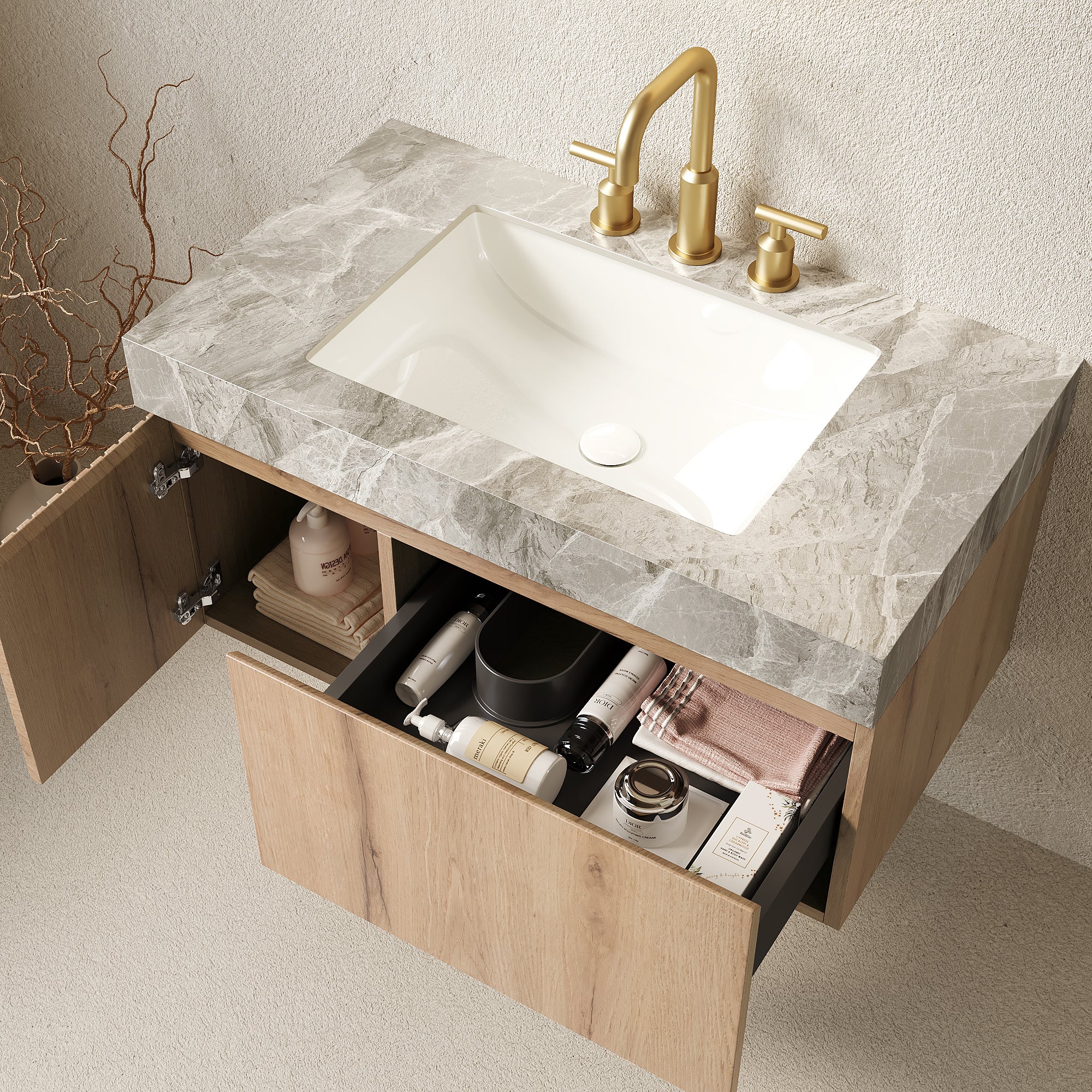 MURI 36" Bathroom Vanity & Sink
