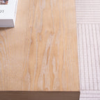 Black Scroll Base Coffee Table