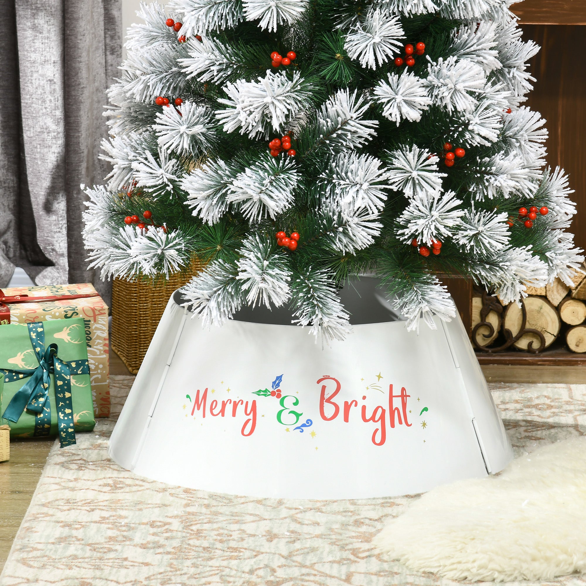 HOMCOM 26 Inch Christmas Tree Collar Ring