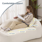 Curved Modern Chenille Chaise Lounge Chair