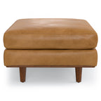 Morrison Ottoman in Sienna Genuine Leather