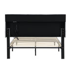 Queen-Size Upholstered Platform Bed Frame