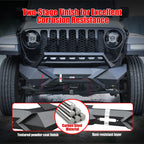 X Style Front Bumper with Winch Plate Compatible with Wrangler JK (2007-2017)