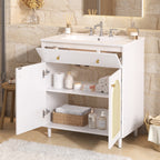 30" Bathroom Vanity with Ceramic Sink