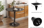 Black Round Modern Dining Table