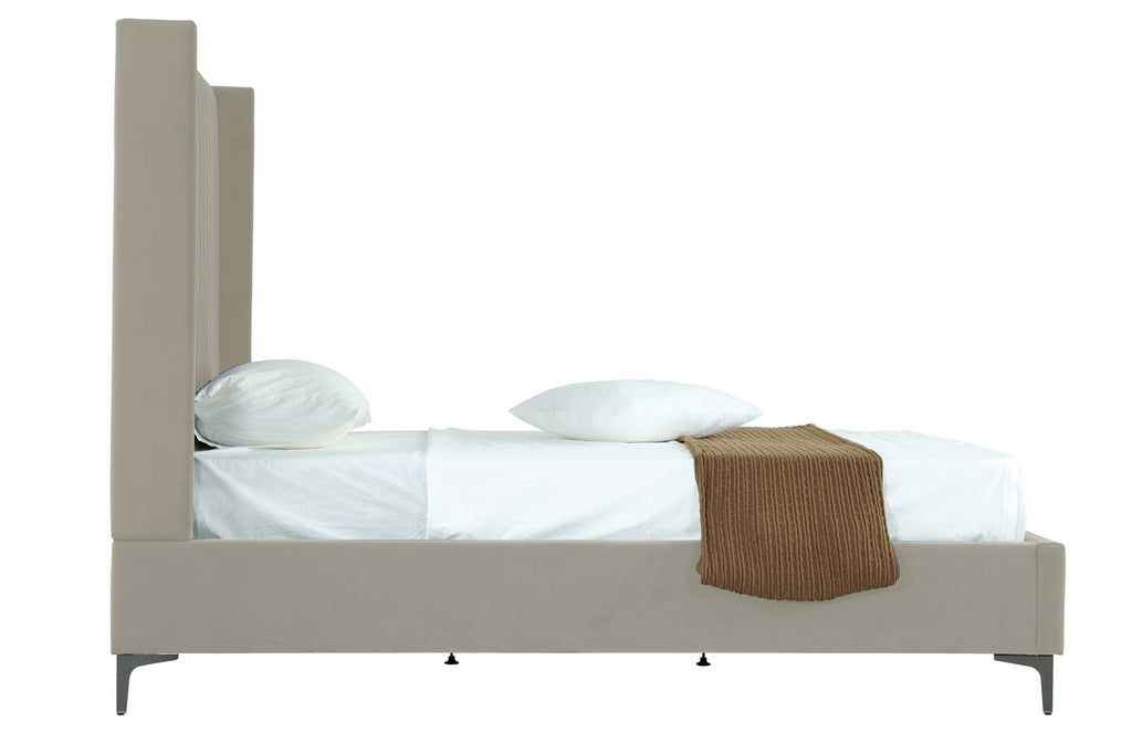 Promenade Upholstered Velvet 48" Bed in Rustic