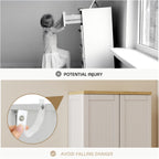 55.1" Tall Wooden Vacuum Storage Cabinet