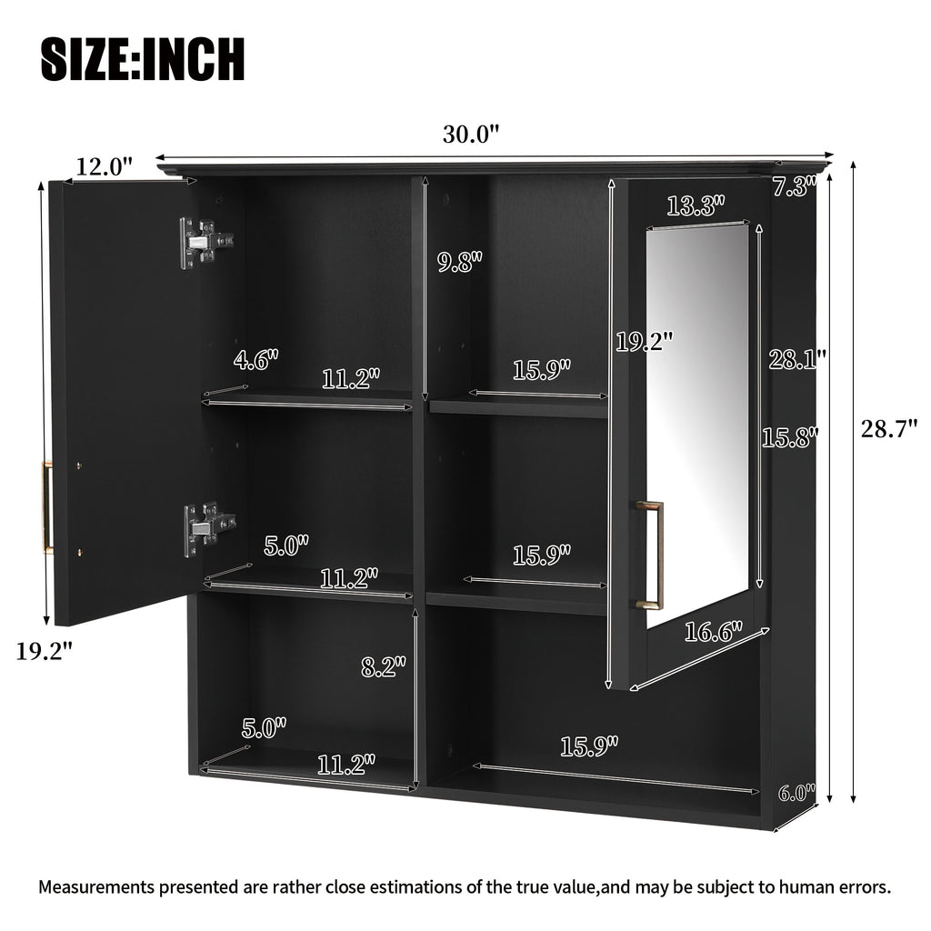 2-in-1 Bathroom Mirror Cabinet