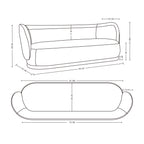 Siri 93" Upholstered Sofa
