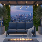 75" All-Weather Aluminum 3-Seat Patio Sofa