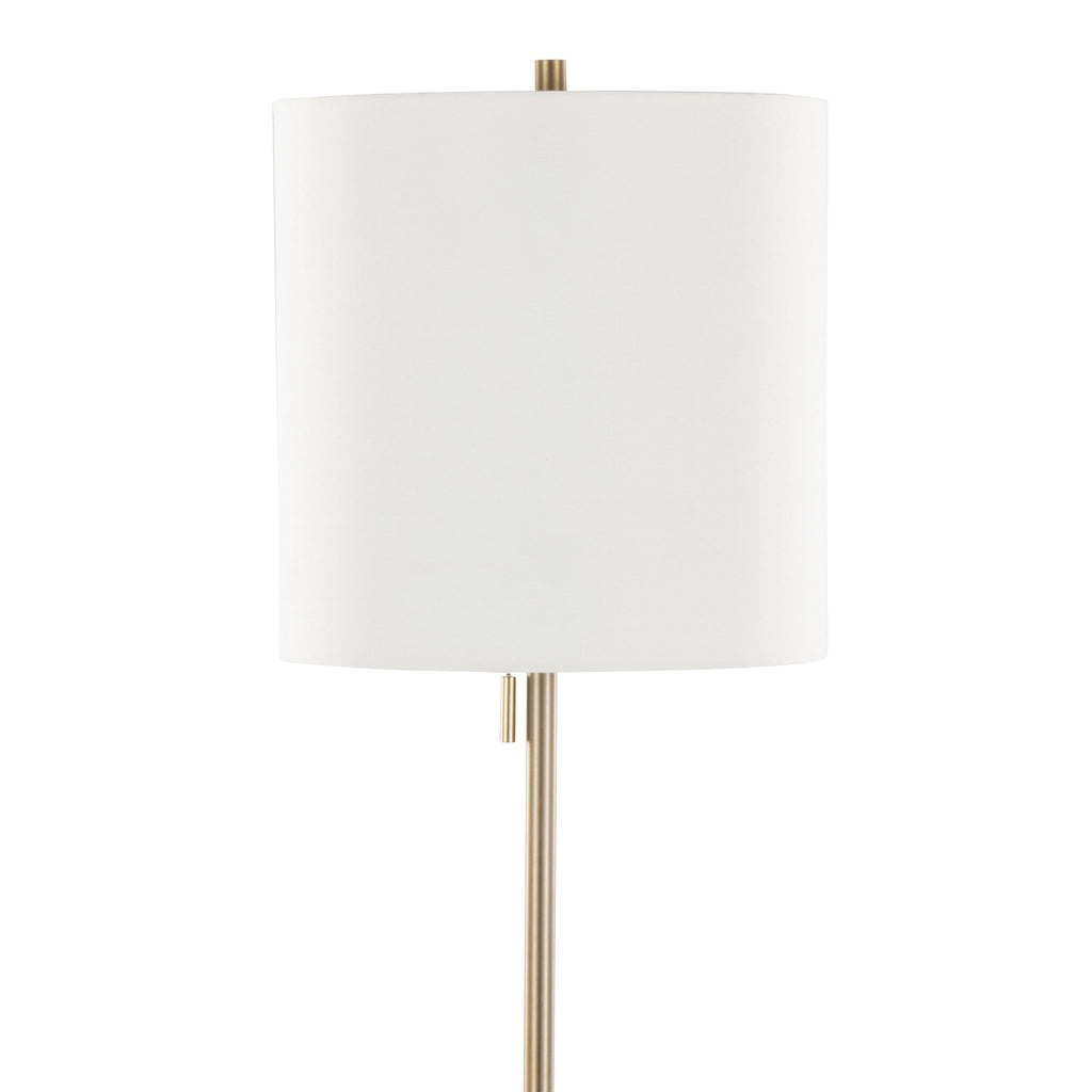 64" Contemporary Metal Floor Lamp