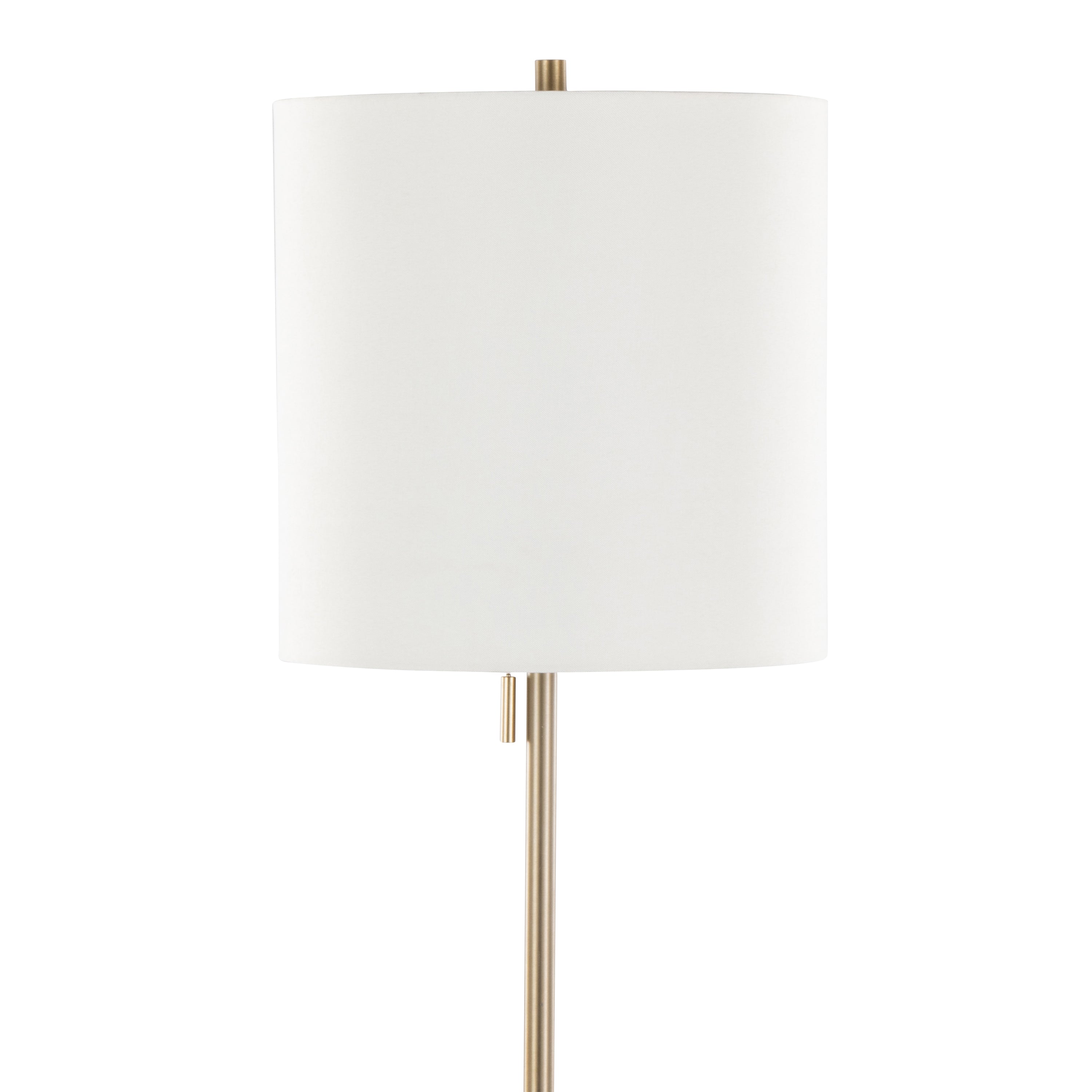 64" Contemporary Metal Floor Lamp