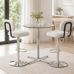 Set of 2 Adjustable Height Bar Stools