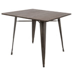 36" Farmhouse Dining Table in Antique Finish