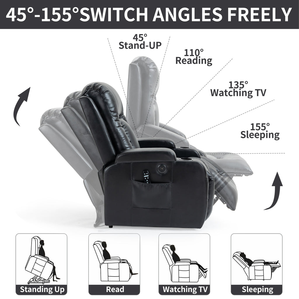 Infinite Position Power Lift Recliner Chair