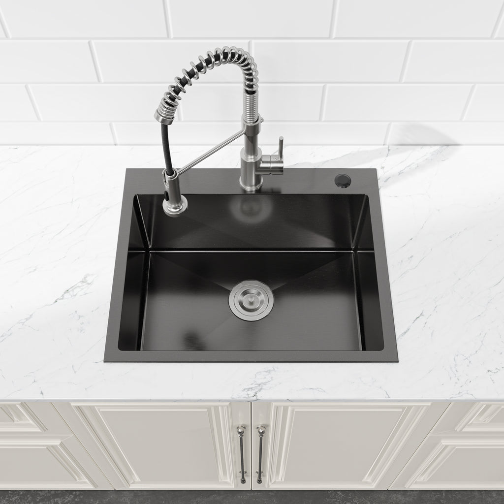 Stainless Steel Kitchen Sink, 23″x19″ Single Bowl, Undermount