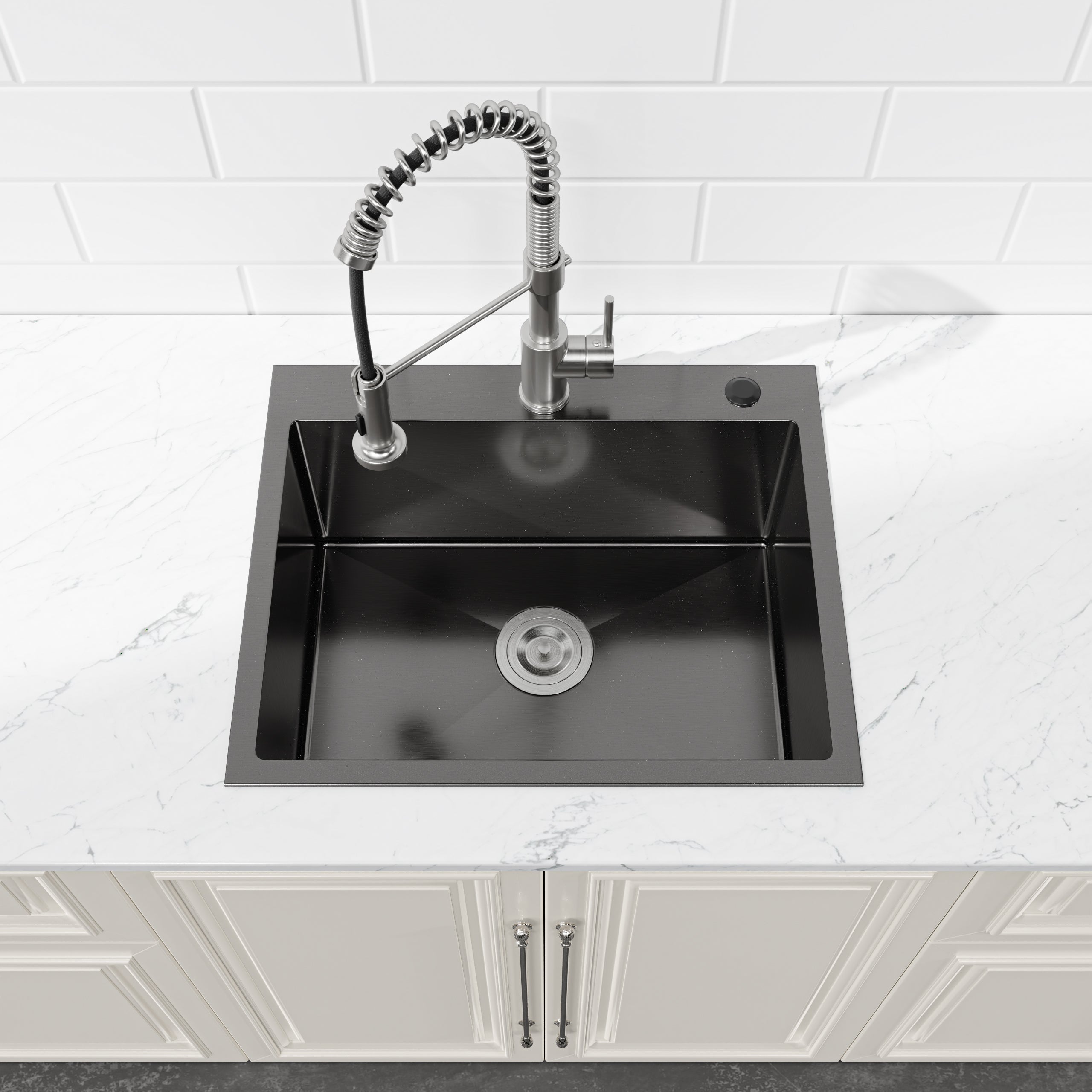 Stainless Steel Kitchen Sink, 23″x19″ Single Bowl, Undermount