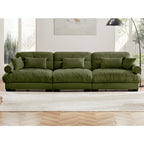 Extra Large 3 Seat Modern Velvet Sofa