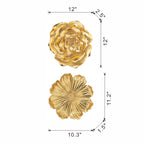 Set of 2 Decorative Roses