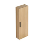 12" Tall Floating Bathroom Side Cabinet, Light Oak