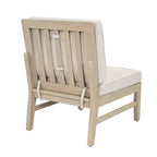 Perla Right Armless Chair - Acacia Wood