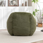 Faux Fur Bean Bag Chair with Back Support