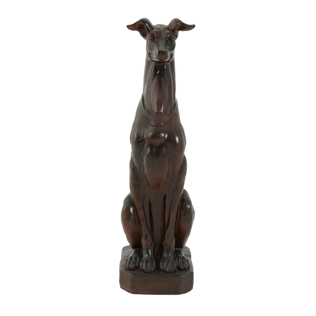 Grey Hound Dog Statue