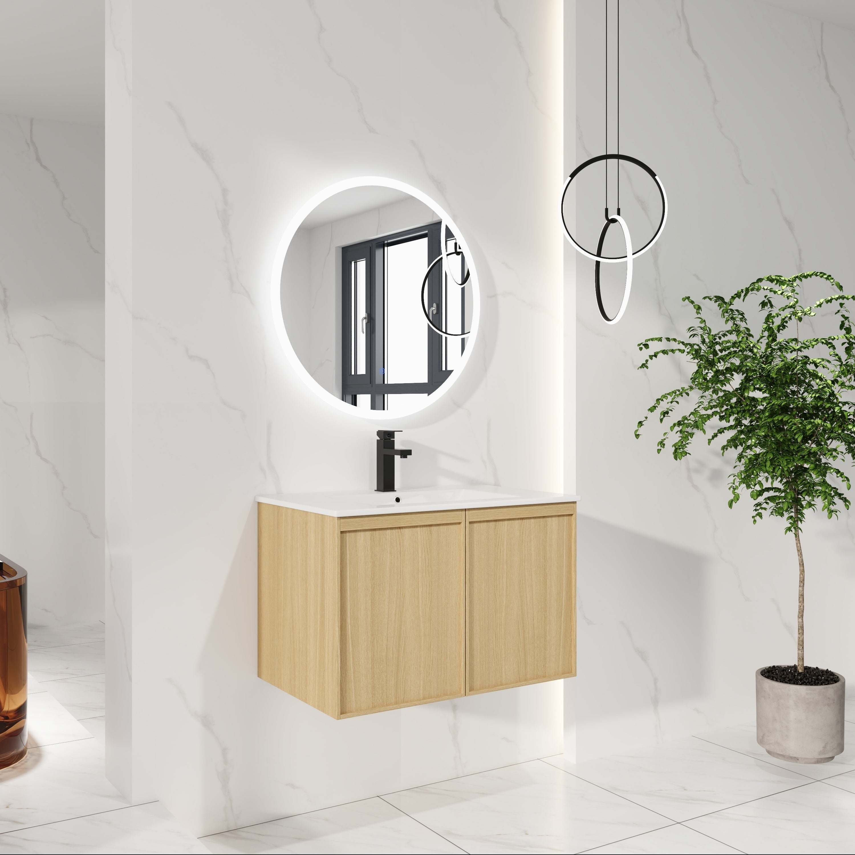 30" Floating Bathroom Vanity with Sink