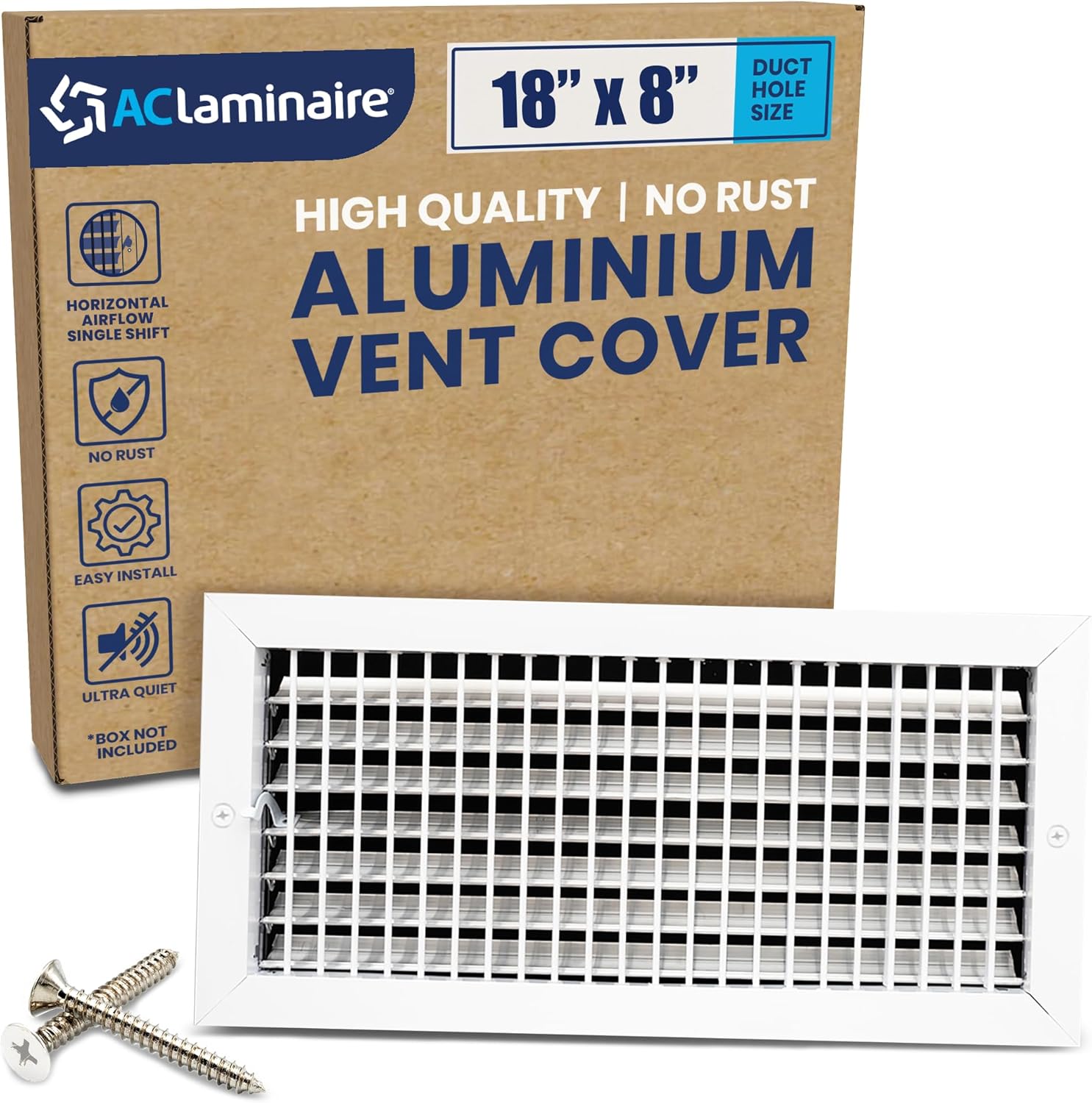 AC Register Vent Cover 18X8 Inch - Box of 20