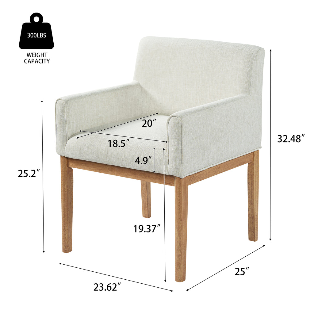 Modern Upholstered Dining Chair Set of 2