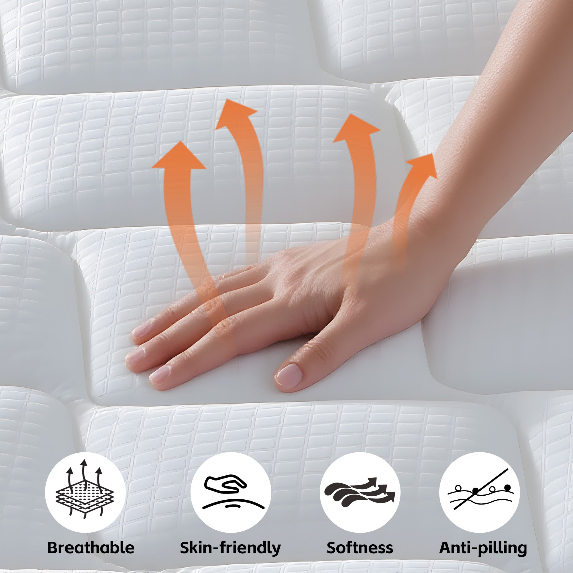 12" Mattress CertiPUR-US Certified Hybrid Memory Foam Pocket Spring Mattresses