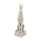 Large Magnesium Sitting Rabbit Figurine with Antique Finish